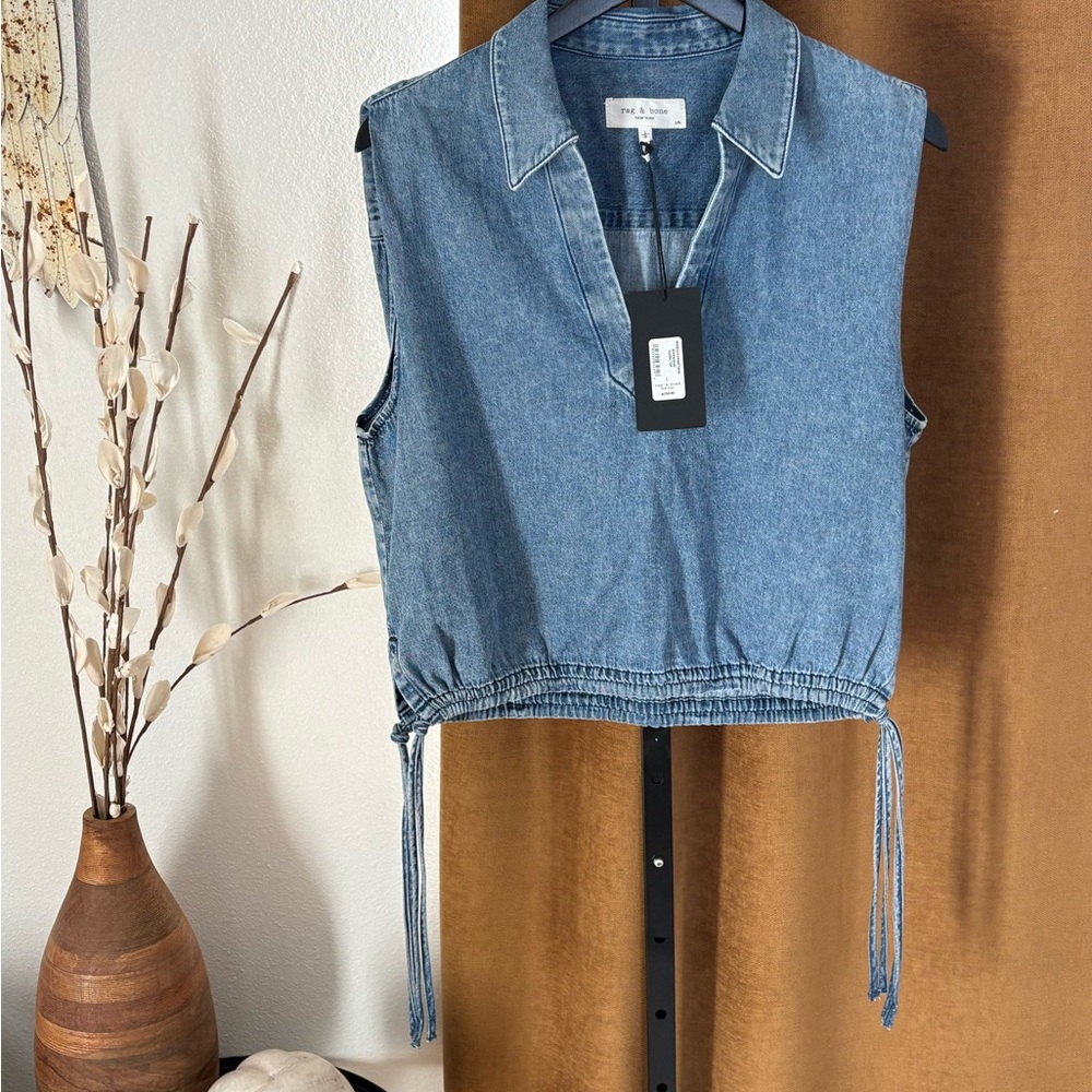 New Rag & Bone Winwood Alara top size large